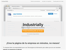 Tablet Screenshot of industrially.net